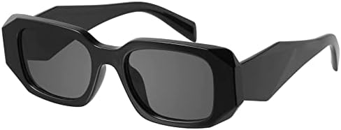 mosanana Trendy Rectangle Sunglasses for Women Men-Goulding