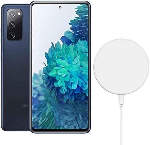 Samsung Galaxy S20 FE 5G (128GB, 6GB) 6.5" AMOLED, IP68 Water Resistant, 4G VoLTE (GSM + CDMA) Fully Unlocked (T-Mobile, AT&T, Verizon, Global) G781W (w/ Fast Wireless Charger, Navy) (Renewed)
