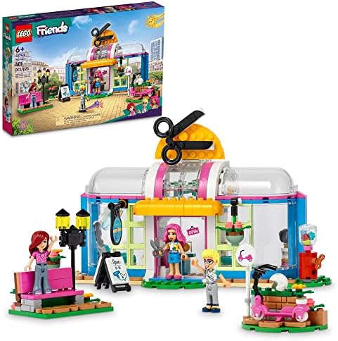 Lego Friends Toy Hair Salon Building Toy - Hairdressing Set with Paisley & Olly Mini-Dolls, Creative Pretend Play Spa with Accessories, Fun for Boys, Girls and Kids Ages 6+, 41743